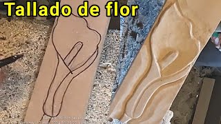 Tallado de flor