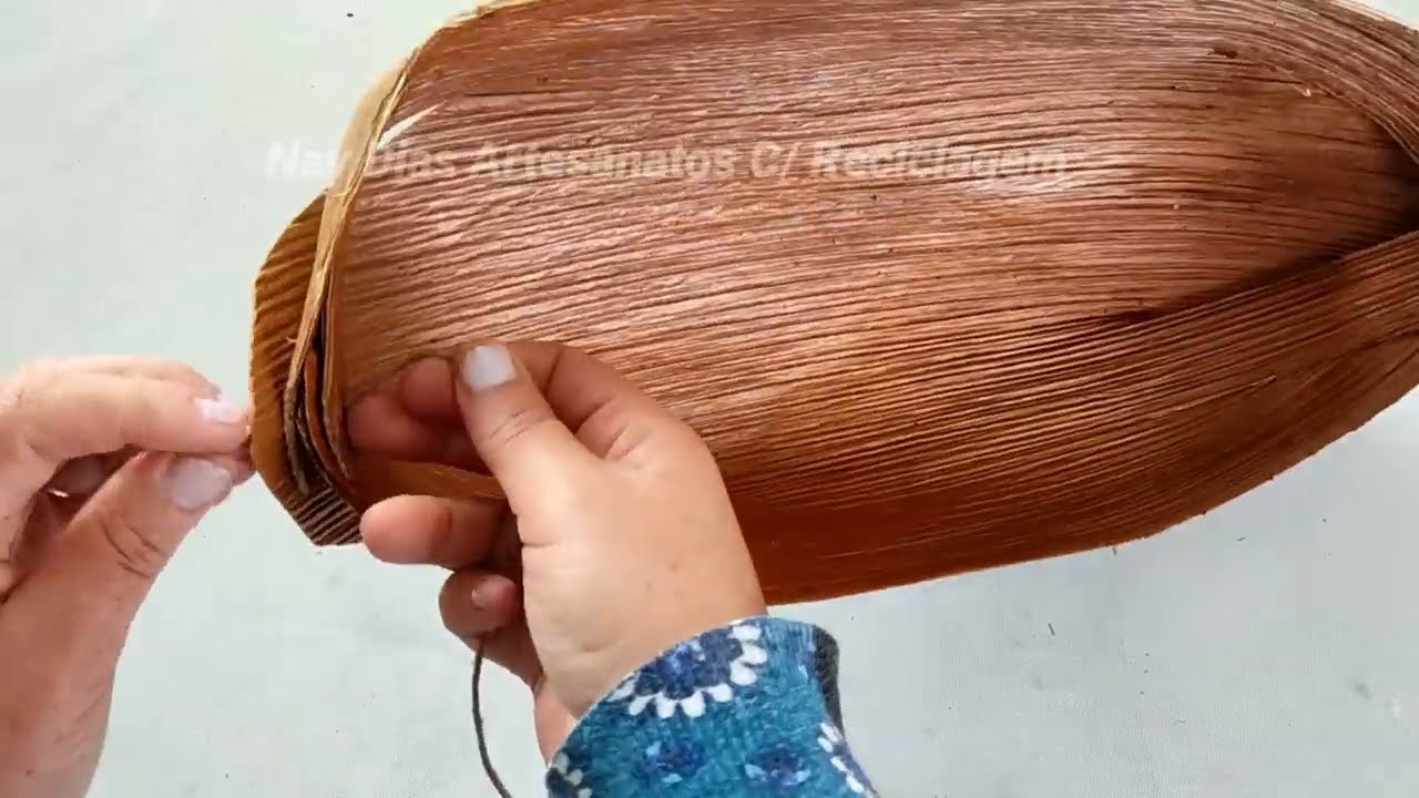 ARTESANATO RÚSTICO com Folha da Palmeira ❤️ Tutorial Faça Você Mesmo Recicla