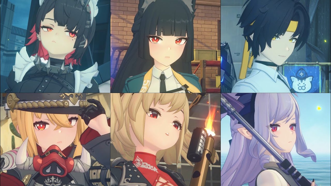 [젠레스 존 제로] 모든 캐릭터 공동 전투 입장 컷신 (1.n 버전)