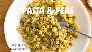 Pasta & Peas -  ITALIAN PASTA RECIPES News