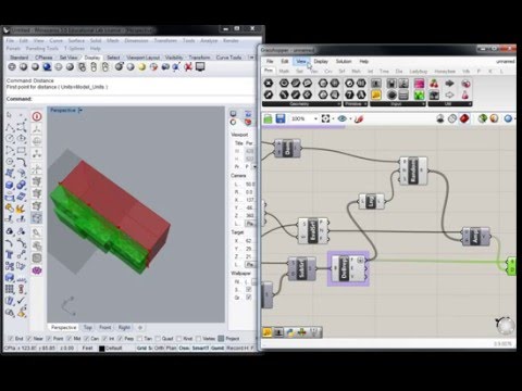 143 - Grasshopper - Dynamic Quad Facade 3 - Using Number Generators as Extrusion Magnitude