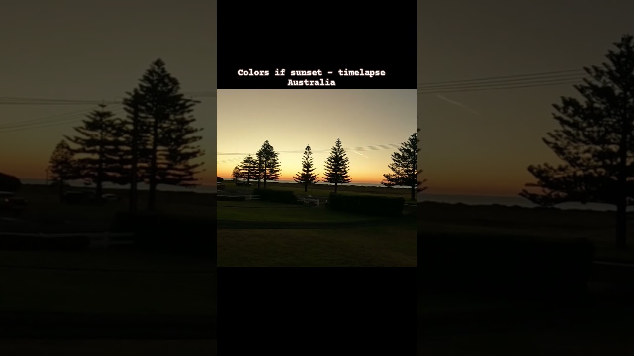Colors of sunset - time lapse. Kingston SE, South Australia 