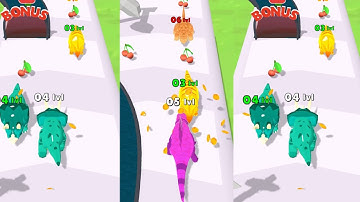 DINOSAUR RUN : DINO EVOLUTION ALL LEVEL GAMEPLAY - RUN DINO RUN ANDROID iOS