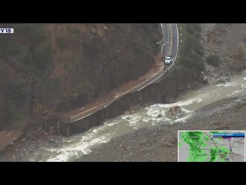 New atmospheric river storm pushes into California - YouTube