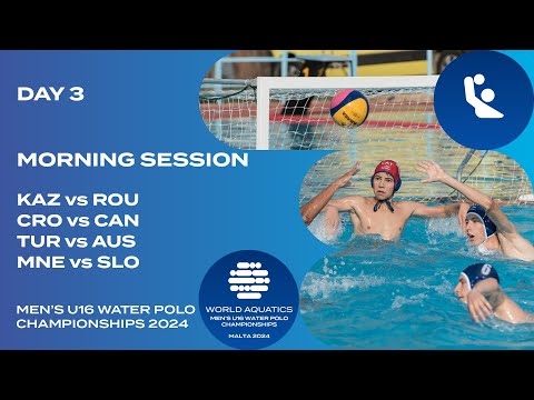 Morning Session | Pool B | Day 3 | World Aquatics Men’s U16 Water Polo Championships 2024
