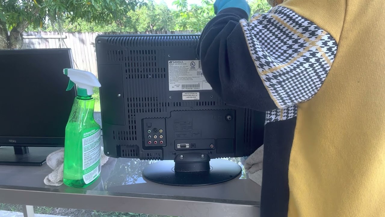 ASMR! Cleaning Vlog!🧽🧼🦠Deep Cleaning 2 Computer Monitors! 🖥