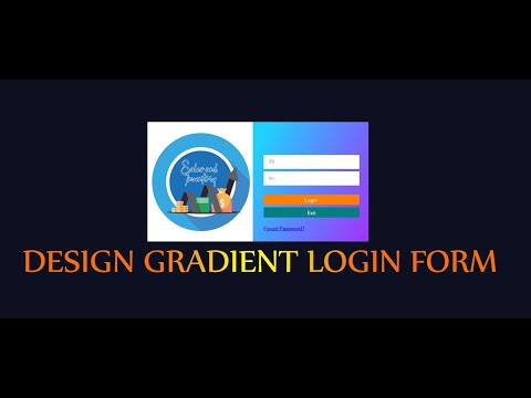 How to design a flat UI Gradient Login Form using c# and vb.net #FlatUI #Design #Gradient