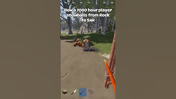 This is how a 7000 hour Rust Player snowballs on High Pop Official from Rock to SAR in 30 seconds.