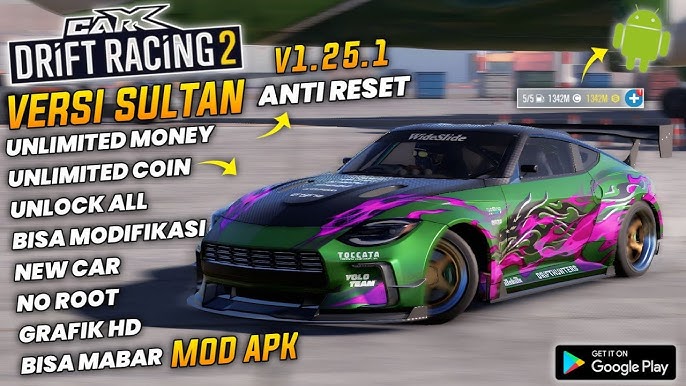 Car X Drift Racing 2 Mod Menu V1.25.1 Unlock & Unlimited All No Reset Mabar  aman 