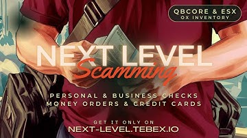 [QBCore][ESX] FiveM Advanced Scamming / Fraud | Next Level Modz