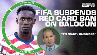 'SHADY BUSINESS!' - Alejandro Moreno on FIFA allowing Balogun to play vs. Belgium | ESPN FC