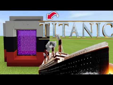 Membuat Portal Kapal Titanic ~ MineCraft PE