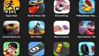 FAST DRIVER 3D, RACE ARENA, DIRT BIKE, CRASH RACE.IO, POLICE CHASE, RACER KING, RUSH HOUR 3D, TYP... screenshot 5