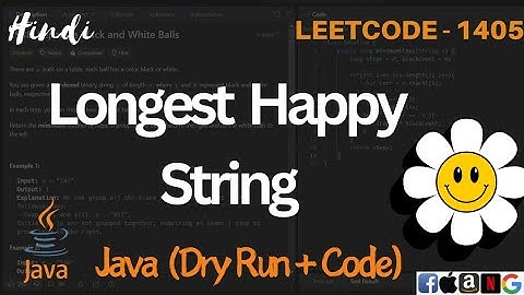 1405. Longest Happy String | LeetCode 1405 Explained in Java | Greedy Approach with Max-Heap