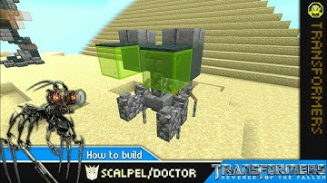 Minecraft - how to build Scarpel / Doctor | Transformers 2 ROFT สอนสร้างคุณหมอ(ของเมกกะทรอน)