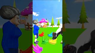 scary teacher and cow funny ❤️❤️🤣😂 #cartoon