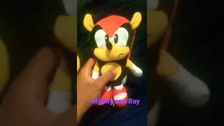 Sonic the hedgehog plushies review package classic Mighty the armadillo & Ray the flying squirrel