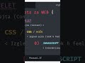 Ako hoćeš da praviš web aplikacije, kreni od ove 3 stvari 🚀🤩 #shorts
