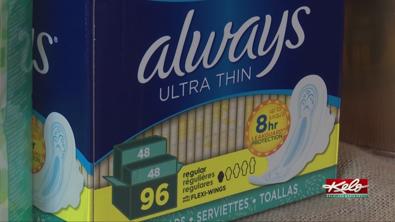 You can donate feminine hygiene products at the KELOLAND Living Arts