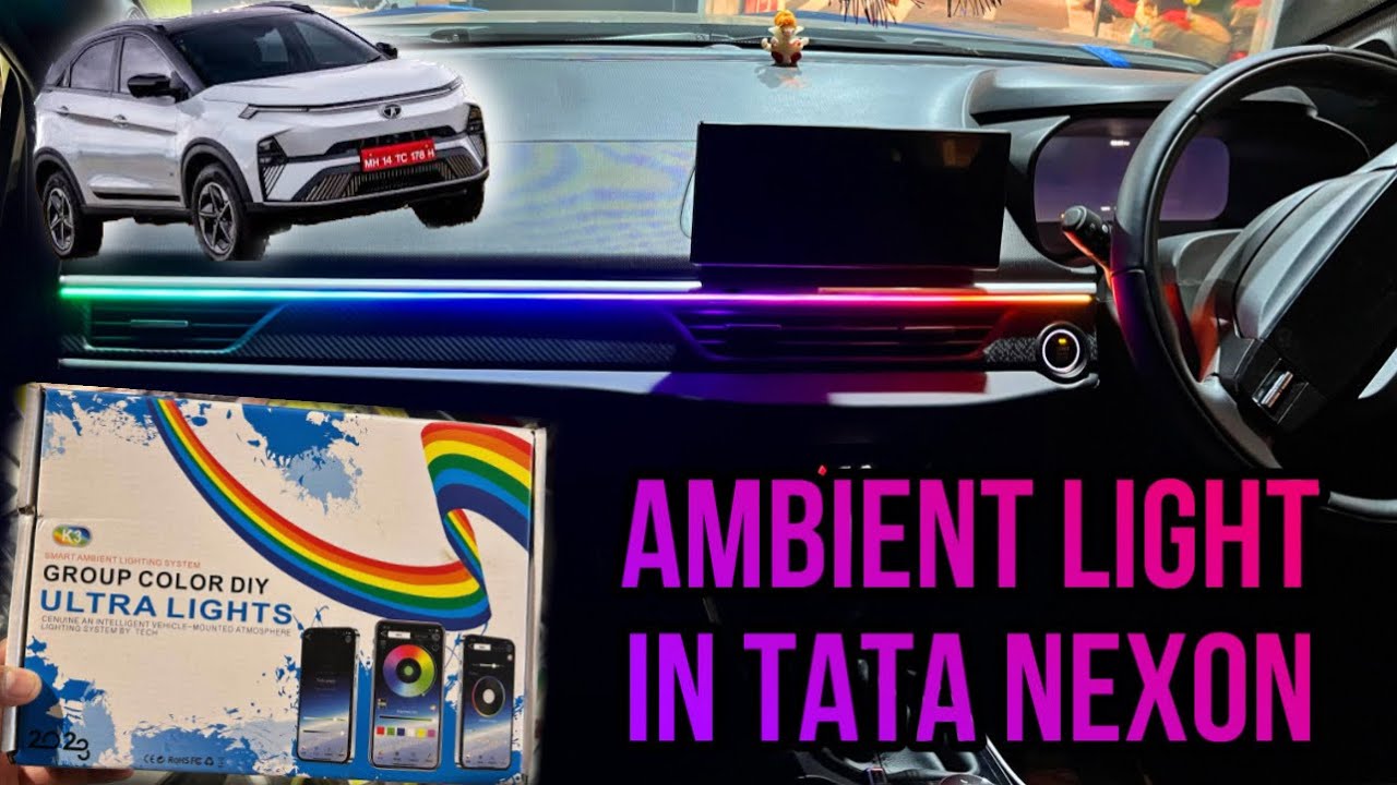 Tata Nexon Facelift Ambient Light install Cardi Ambient Light