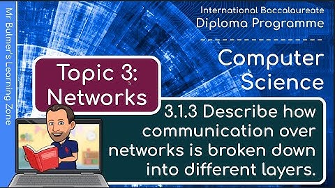 IB DP Computer Science - Topic 3: Networks  - VIDEO 3.1.3 - Networks broken up into different layers