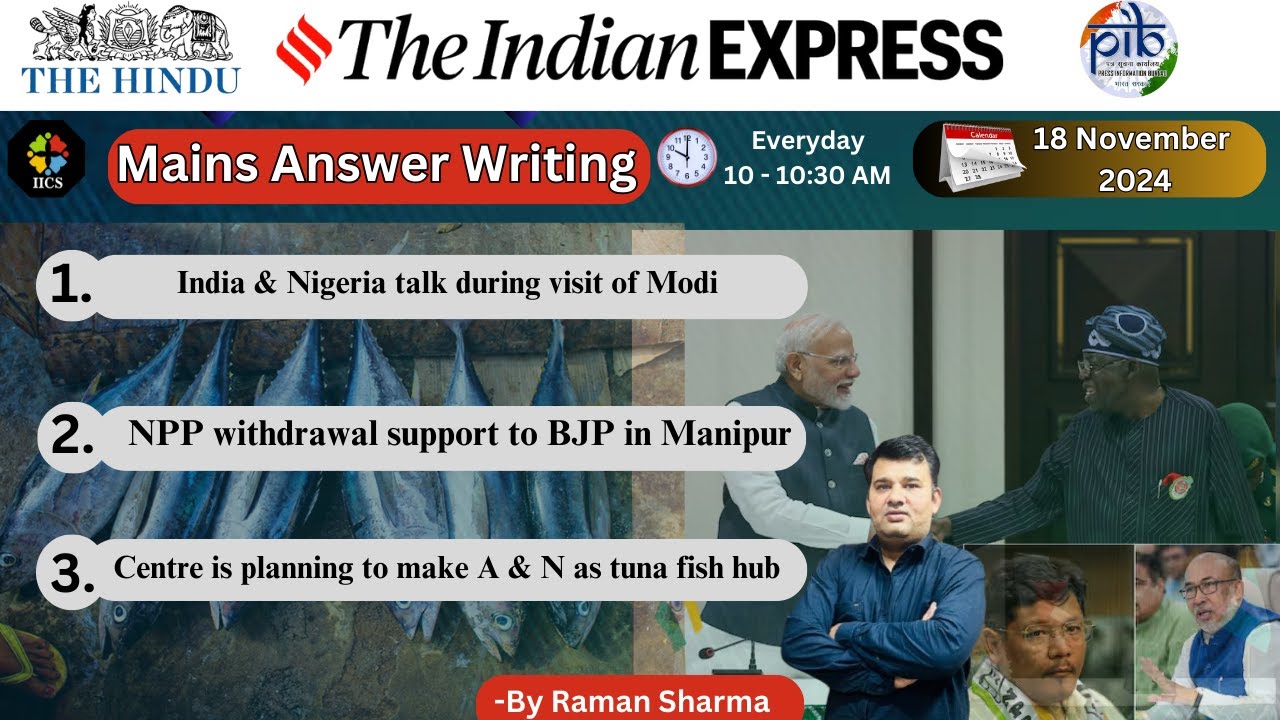 18 November Current Affair | The Hindu | Indian Express | PIB | UPSC ...