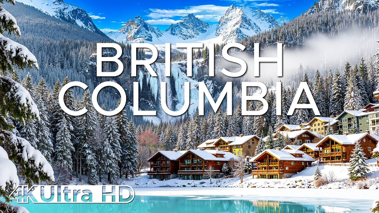 British Columbia’s Winter Wonderland 4K ❄️ | Snowy Peaks, Frozen Lakes & Tranquil Pacific Ambience