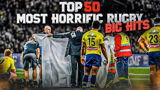 50 HORRIFIC Rugby Hits That Are Actually Terrifying To Watch | BRUTAL BIG HITS &amp; TACKLES