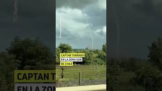 Captan tornado en la zona sur de Chile