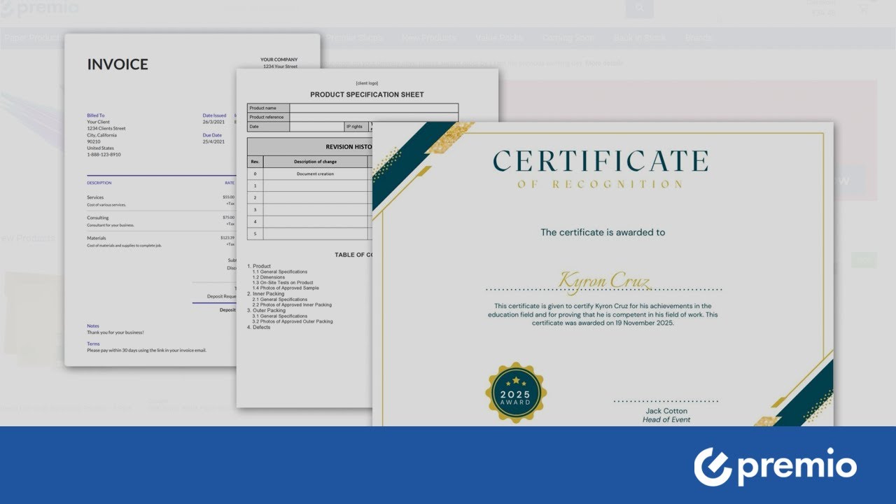 Premio Store - Document Repository