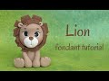🦁 How to make a cute fondant baby LION (weights and tools included)