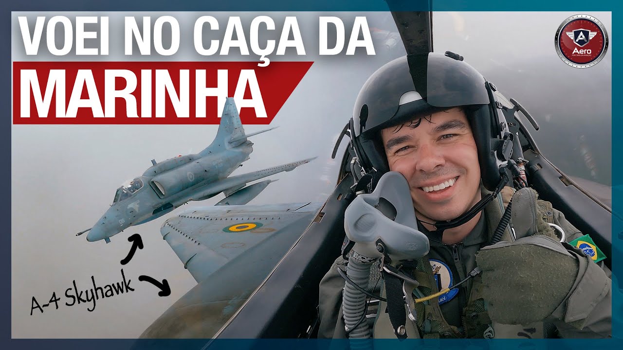 Como é VOAR NO CAÇA DA MARINHA DO BRASIL A-4 Skyhawk