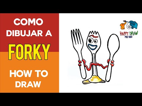 how-to-draw-forky-/-como-dibujar-a-forky-de-toy-story