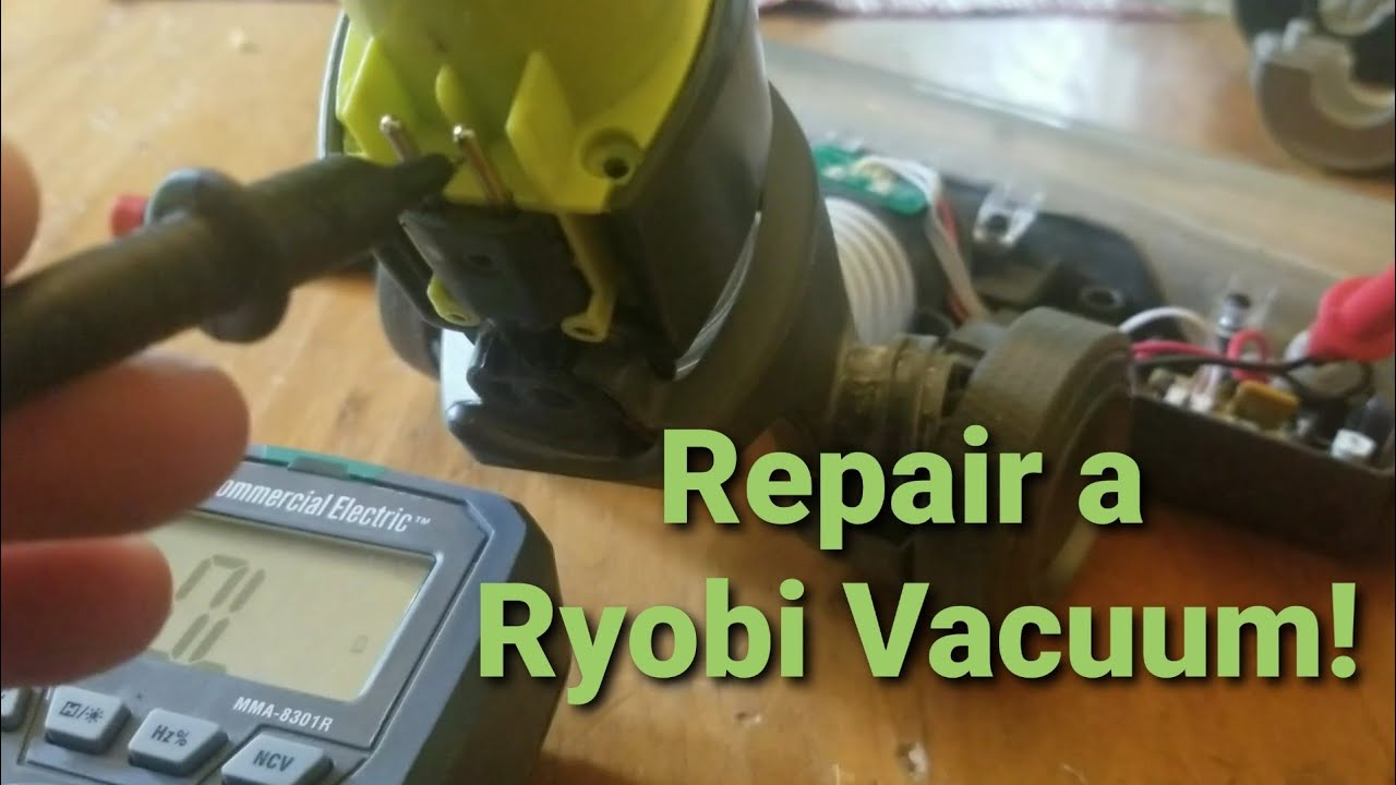 Repair a 18v Ryobi Stick Vacuum Cleaner, How to Test Continuity with a