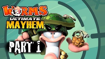 Worms: Ultimate Mayhem - Co-op Gameplay Part 1 - TEAM CREATION MONTAGE! (4-player)