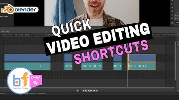 Blender Quick Tip: Shortcuts for FAST video editing!