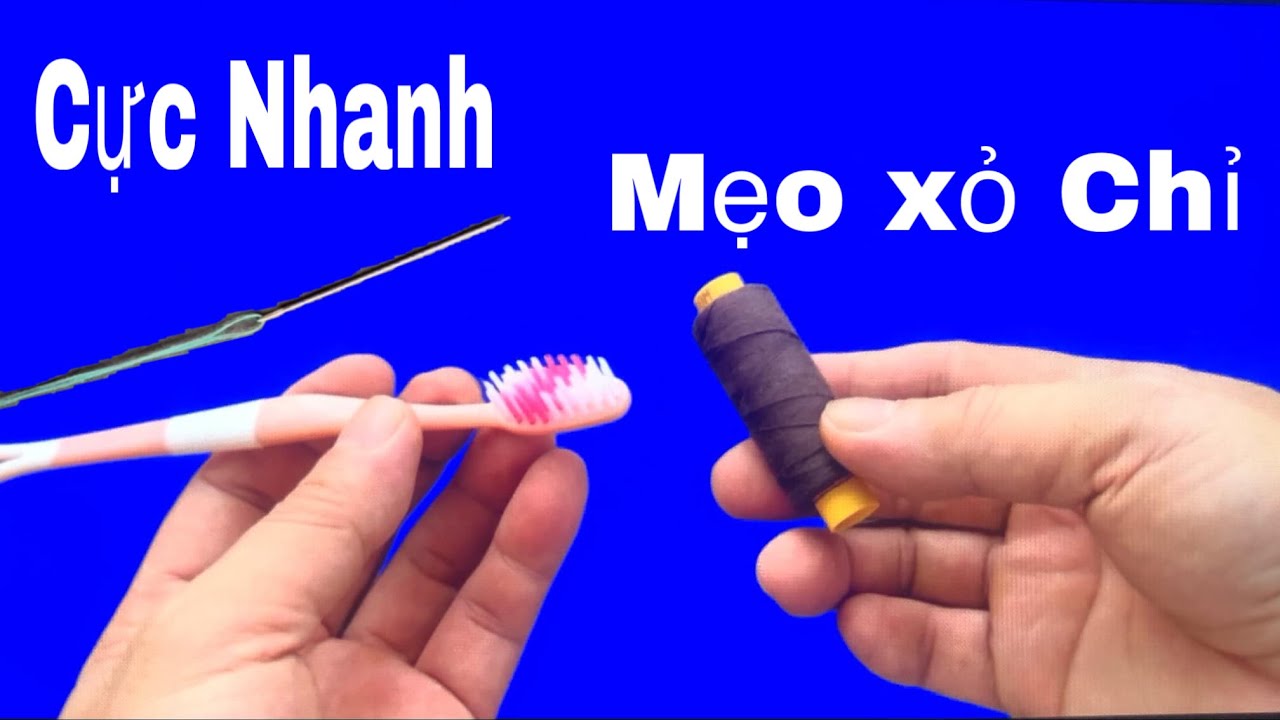 3  Cách Xỏ Chỉ Qua Cây Kim Đơn Giản nhất Từ Cây Bàn chải Có Thể Bạn Chưa Biết