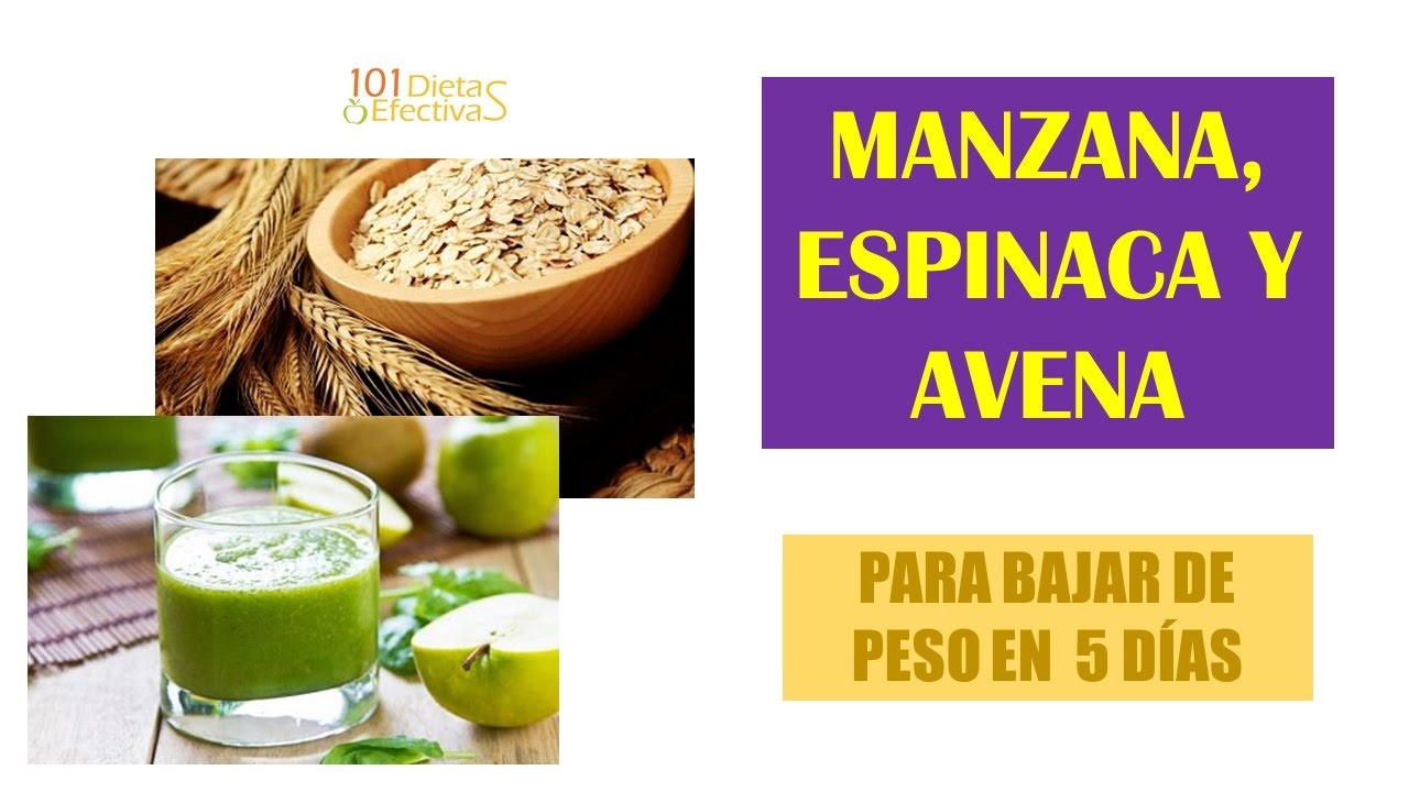 dieta de avena para bajar de peso en 5 dias