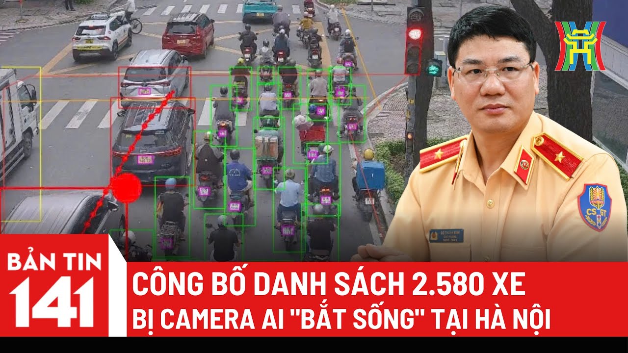 Công bố danh sách 2.580 xe bị Camera AI 