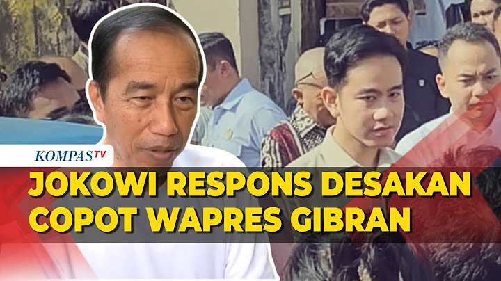 Jokowi Tanggapi Desakan Copot Wapres Gibran yang Diusulkan Forum Purnawirawan TNI