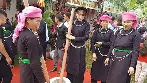 Phần Thi Giã Cốm Và Ẩm Thực Tây Bắc Lễ Hội Cốm Tại Xã Hợp Thành Lào Cai || Thanh Thanh Văn Bàn