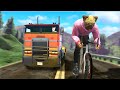 bicycles vs trucks went poorly (GTA 5 FUNNY MOMENTS)