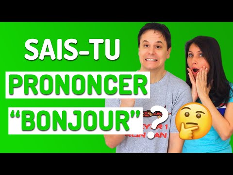 Comment prononcer bonjour