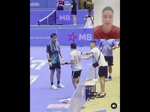 Video Lý Hoàng Nam bức xúc sau trận bán kết nhiều tranh cãi với Trương Vinh Hiển - youtube