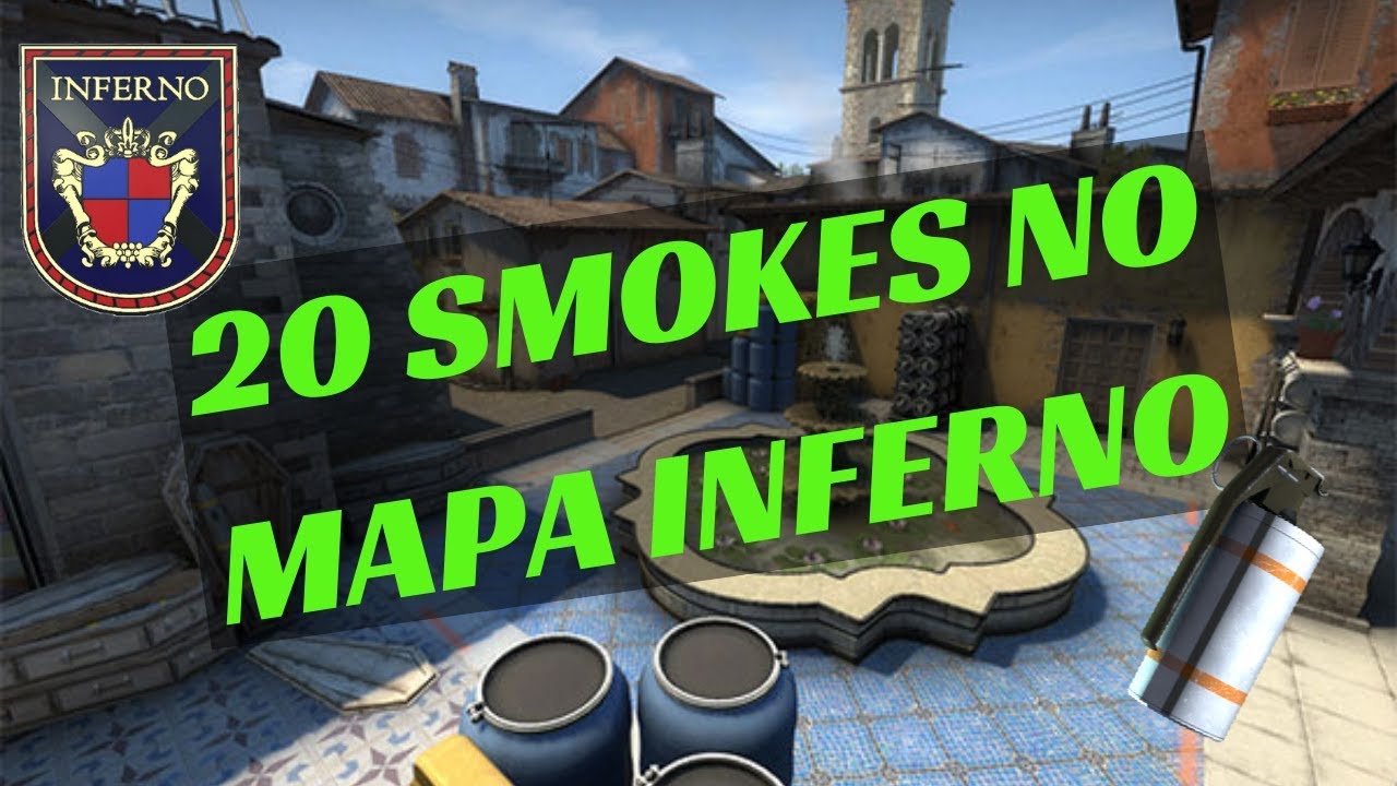 CS:GO - 20 SMOKES DO MAPA INFERNO (7 SÃO ONEWAYS) - YouTube