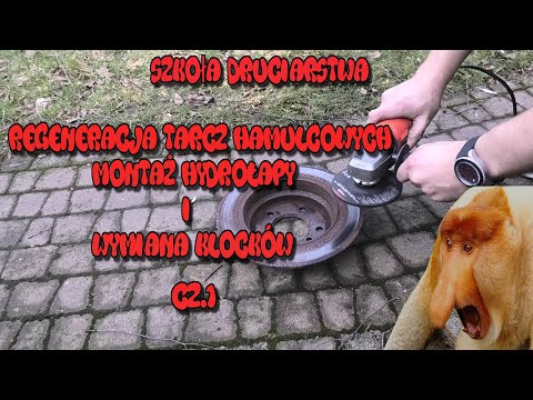 Szkoła Druciarstwa Regeneracja Tarcz Hamulcowych Montaż Hydrołapy i Wymiana Klocków część1 Wazzup :)