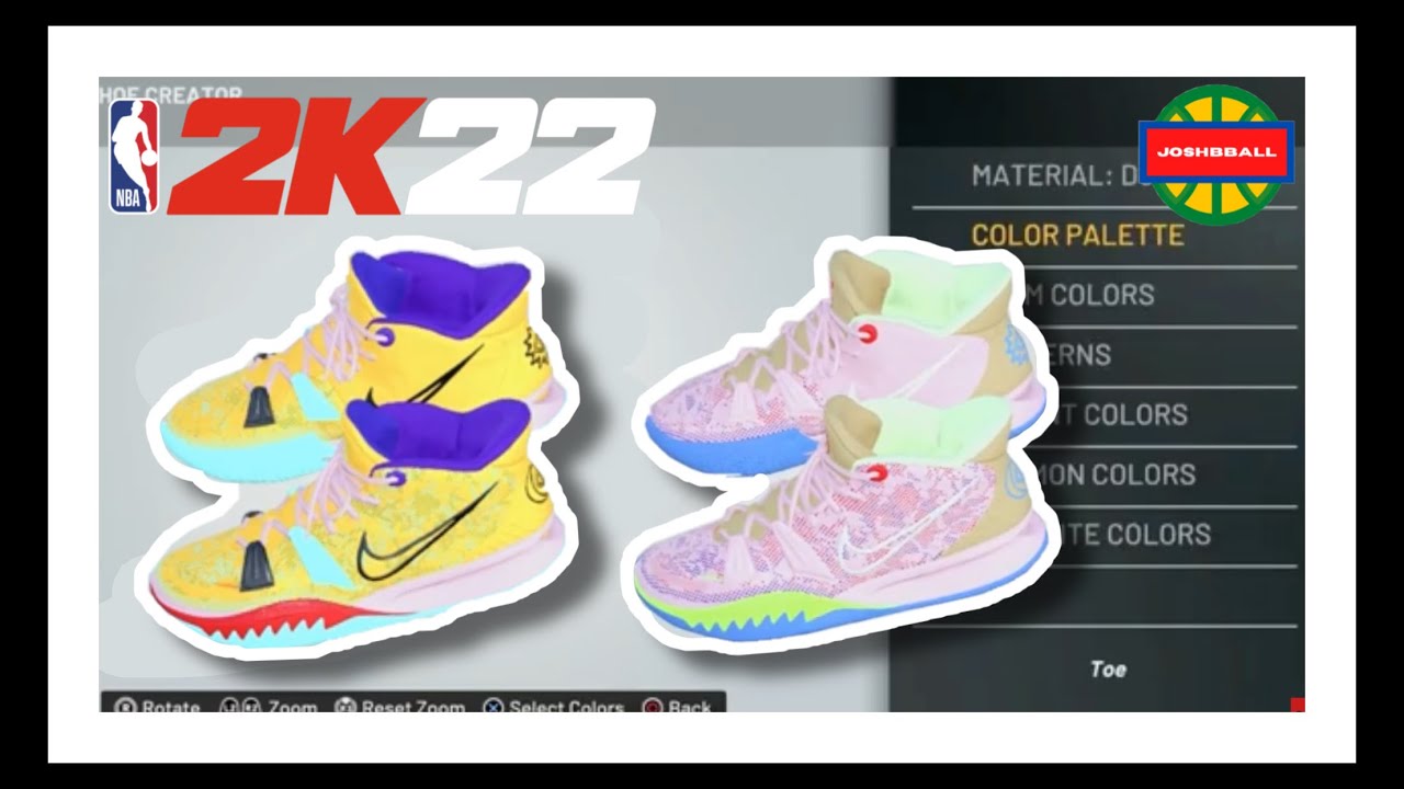 How To MAKE Kyrie 5 SpongeBob In NBA 2k23 - Shoe Creator 