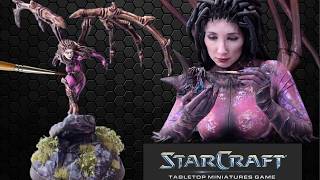 Painting KERRIGAN for Tabletop Miniatures Starcraft Game!