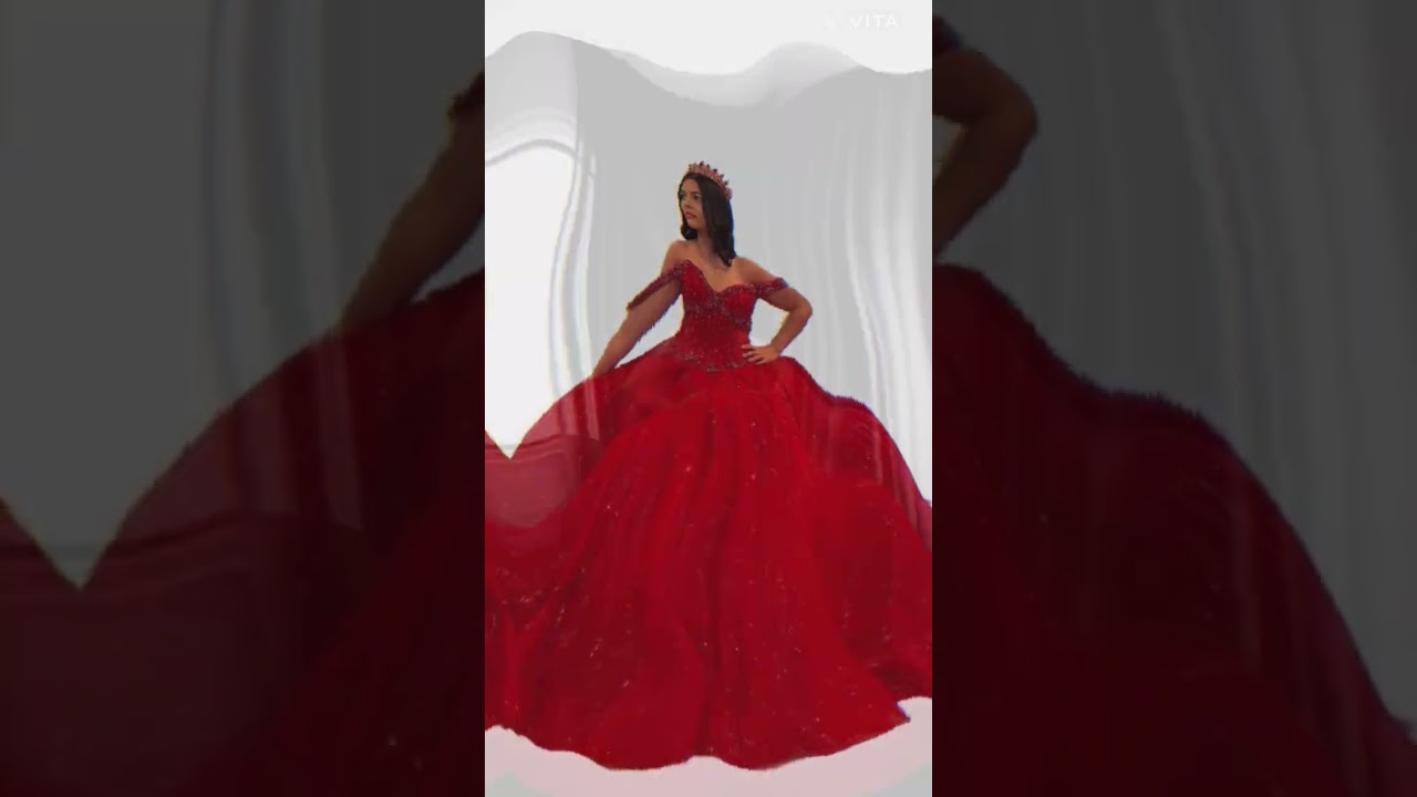 🔥 Royal Red Ball Gown Dress for Women | Princess Style Party Wear | 