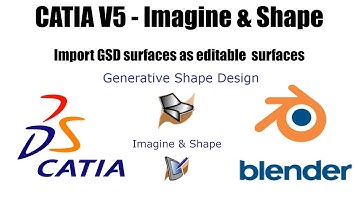 CATIA V5 - Import GSD surfaces as editable to Imagine & Shape